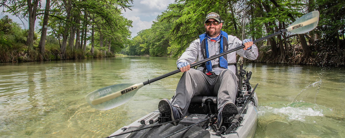 Fishing Adjustable Length – Werner Paddles, customizing a kayak for fishing  
