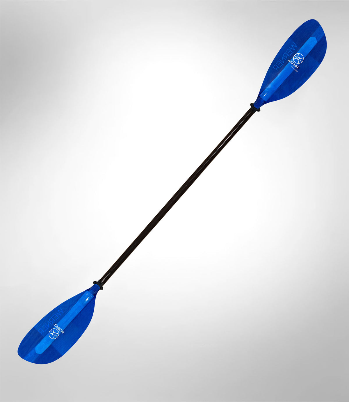 Werner Corryvreckan 2 piece straight shaft kayak paddle full blue