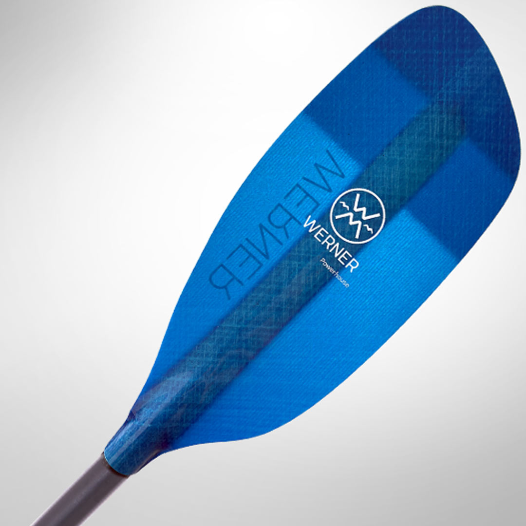 Werner Powerhouse 1-Piece Straight LE Blue power face on white background