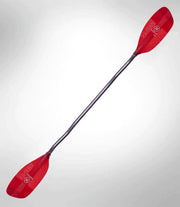 Werner Sherpa 1 piece bent shaft kayak paddle translucent red full length