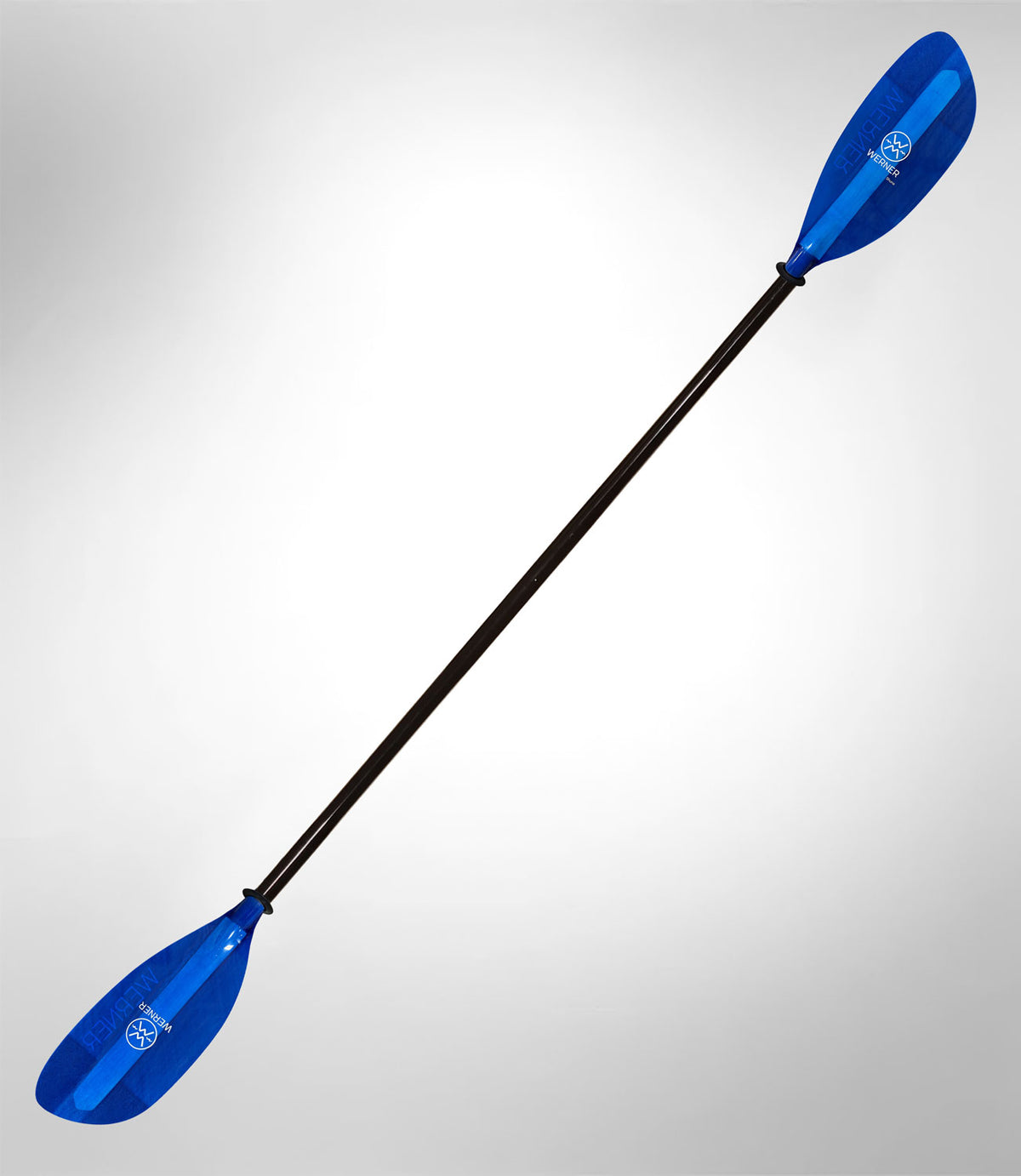 Werner Shuna 2 pience straight shaft kayak paddle full blue