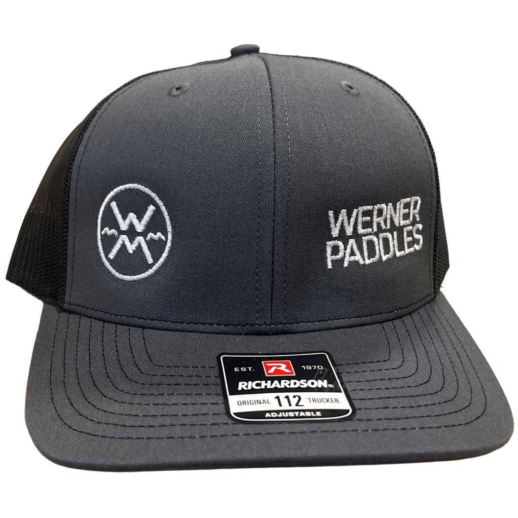 Werner Trucker 112 cap Gray/black front view
