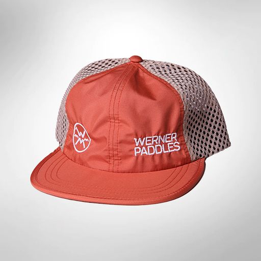 Sport Mesh Hat Orange W/ White Logo