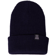 Werner Waffle Knit Beanie in Navy
