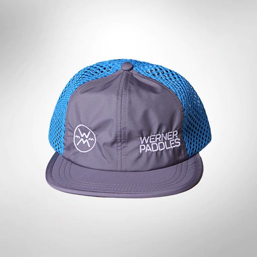Sport Mesh Hat Blue W/ White Logo